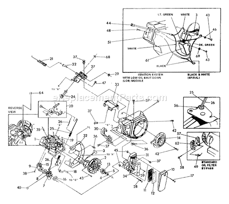 Page B Diagram and Parts List for 0504-0  Briggs and Stratton Pressure Washer
